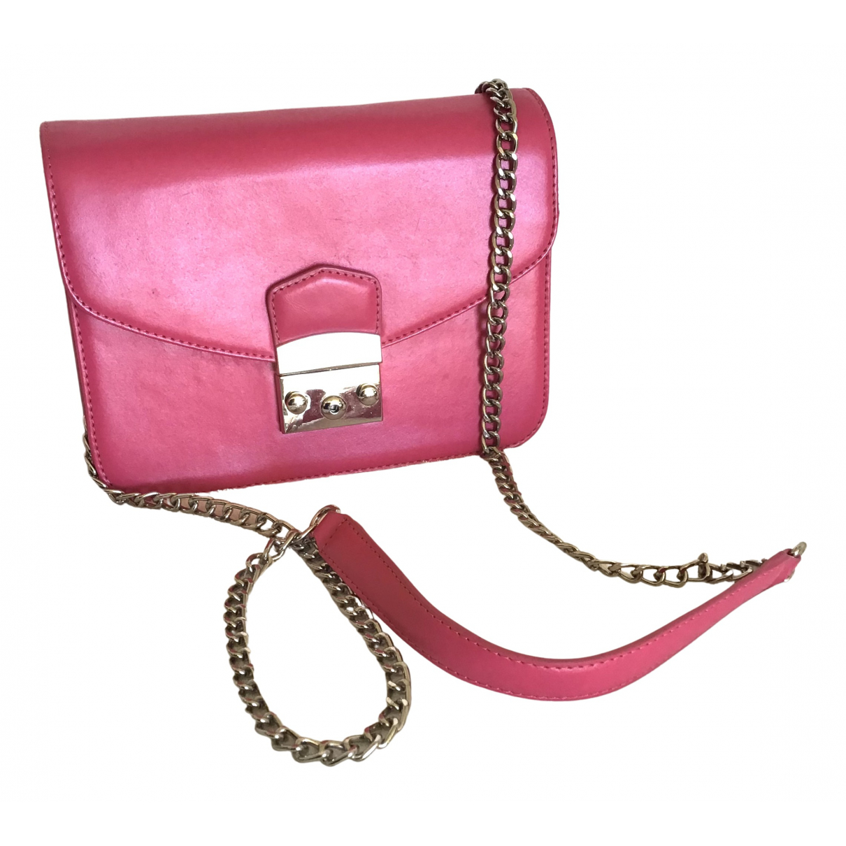 Leather crossbody bag Guy Laroche Pink 